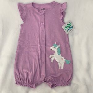 Girls purple Romper 18 months- Carters